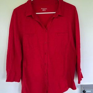 Merona Women's Knit Shirt Size XXL. 100% Cotton.
